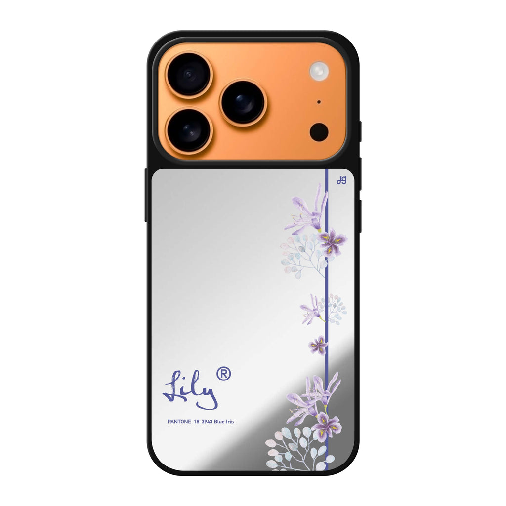 Blue Iris II 藍色花卉 iPhone 17 Pro Max 鏡面手機殼主圖