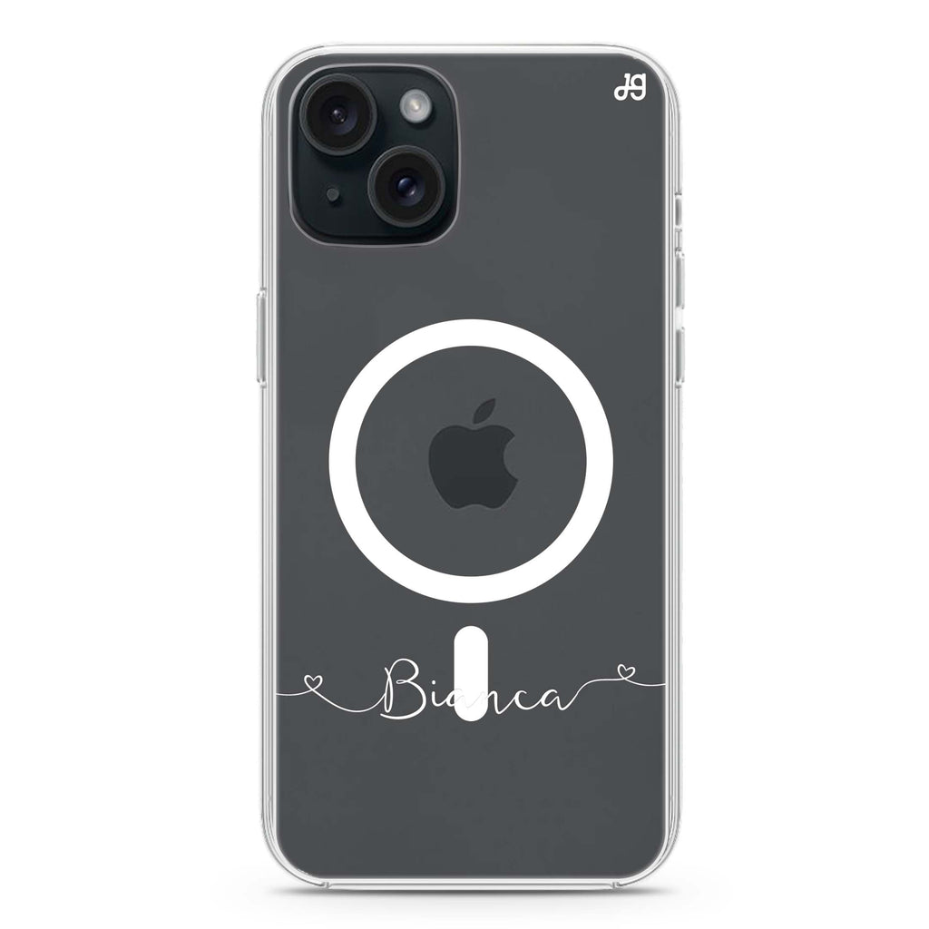 Loving Heart II iPhone 15 Magsafe 兼容水晶透明保護殼