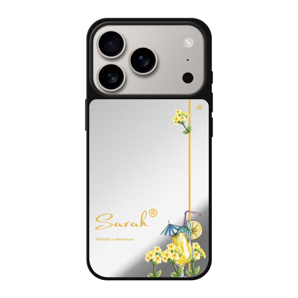 Mimosa II 黃色花卉 iPhone 17 Pro Max 鏡面手機殼主圖