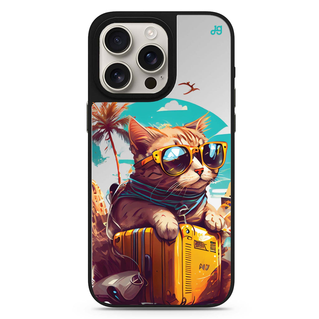 Travel Cat 鏡面手機殼