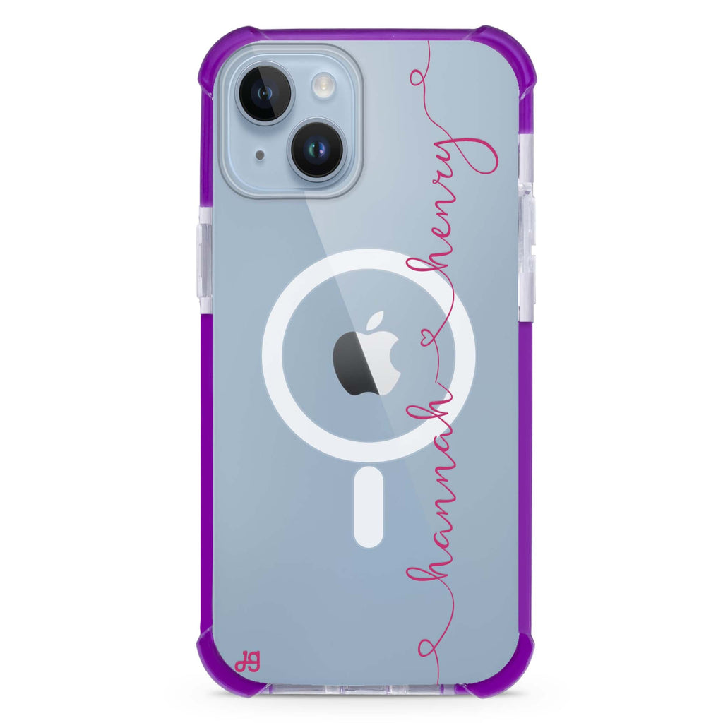Love with Heart iPhone 15 Plus Magsafe 兼容超強防摔保護殼