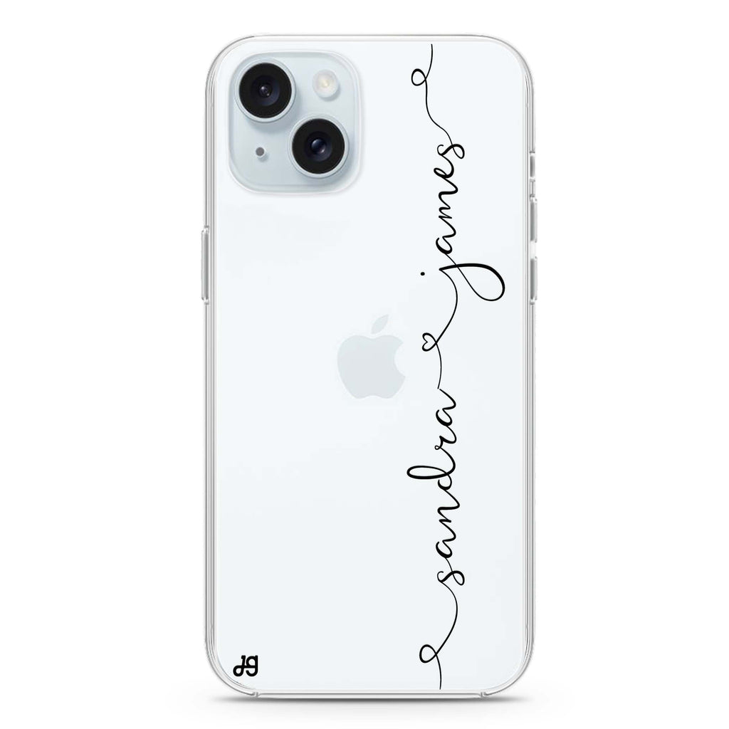 Love with Heart iPhone 15 水晶透明保護殼