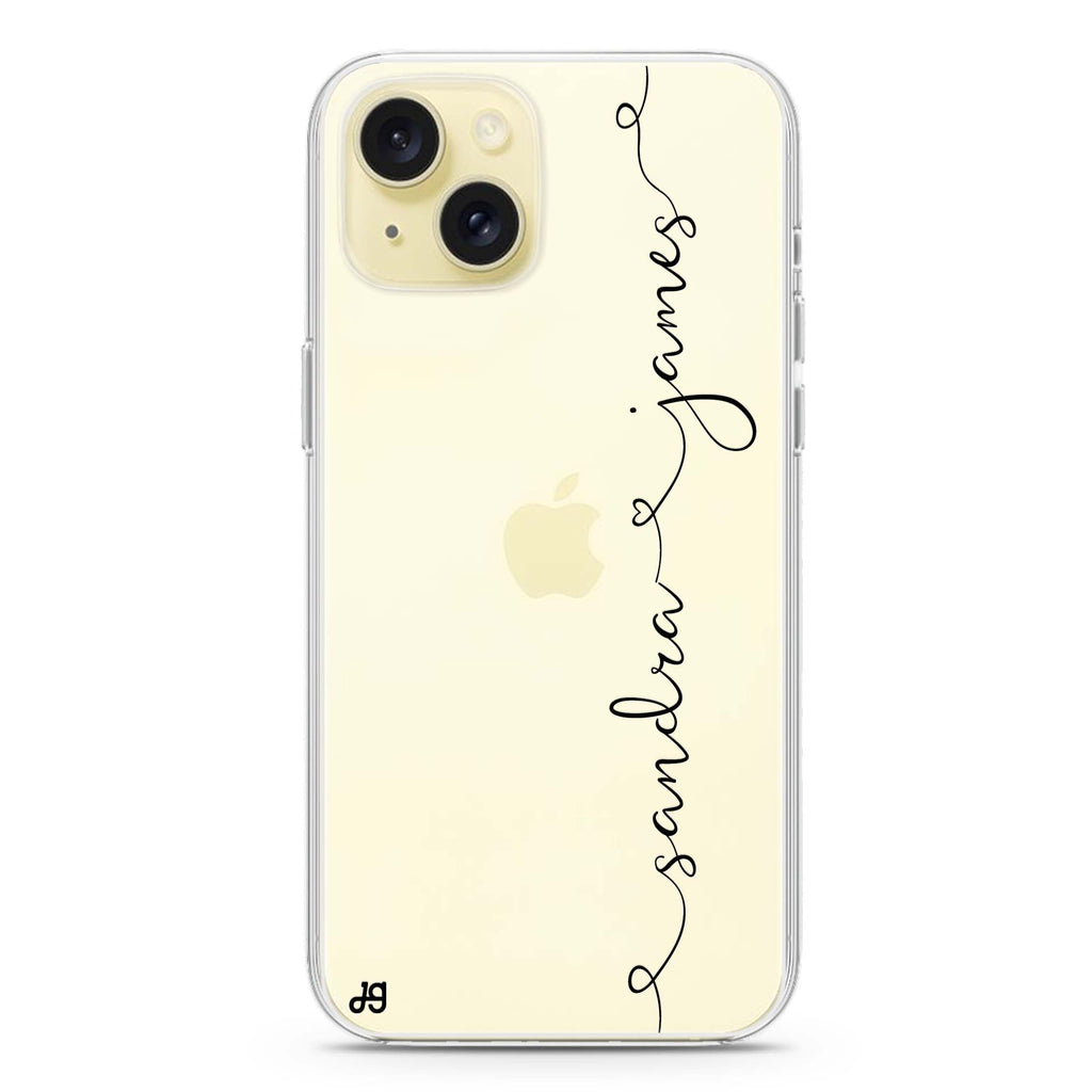 Love with Heart iPhone 15 plus 水晶透明保護殼