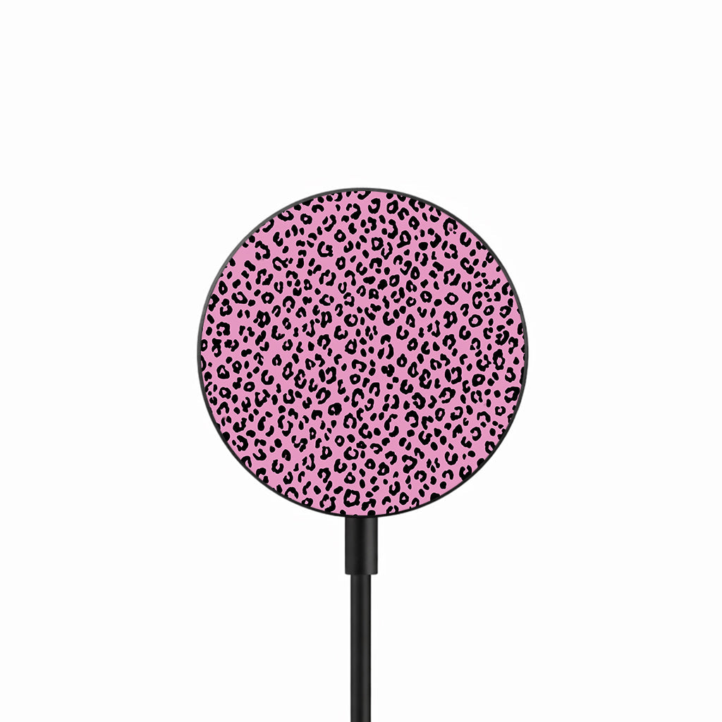 Pink Leopard Pop 25W 磁吸無線充電器