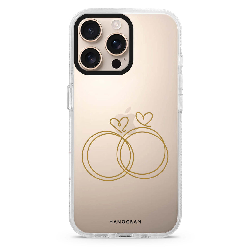 Golden Heartloops 水晶透明保護殼