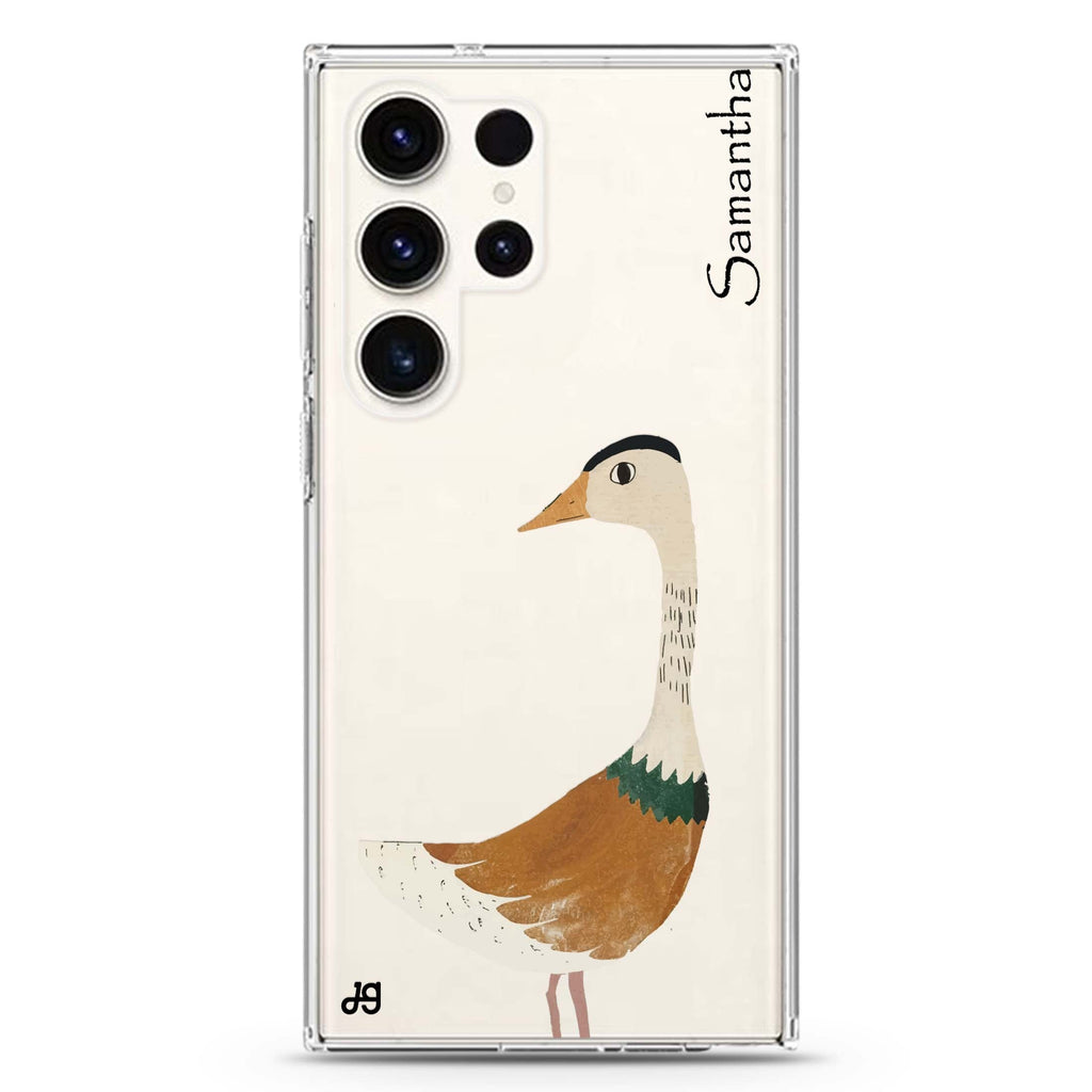 Meadow Honk Samsung Galaxy Ultra 可加名字透明保護殼，適用 S26/S25/S24/S23 Ultra，圖1