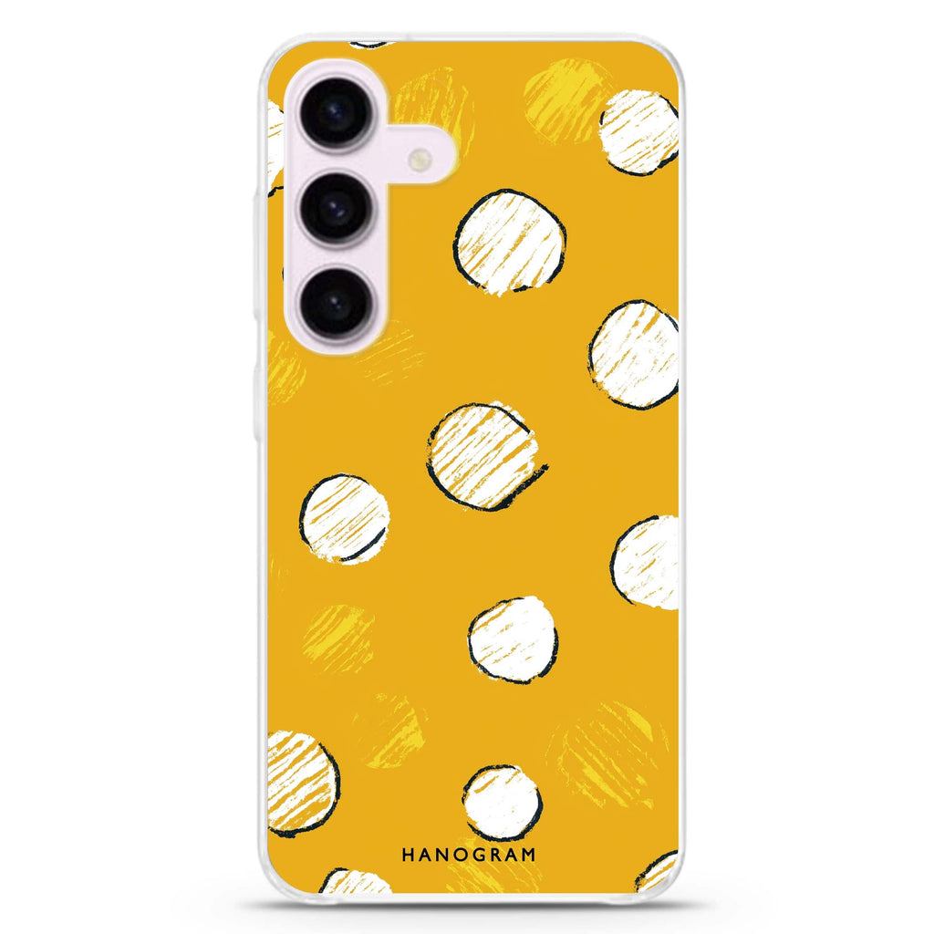 Sunny Dots Samsung Galaxy S26/S25/S24 水晶透明保護殼正面展示