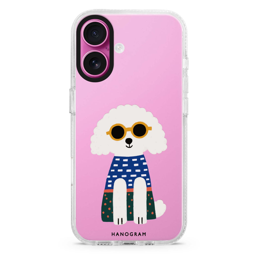 Poodle Peace Vibes 水晶透明保護殼