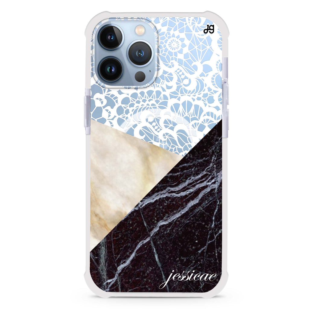 Marble Lace iPhone Magsafe 兼容超強防摔保護殼