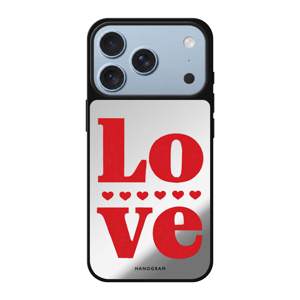 Red Love 鏡面手機殼
