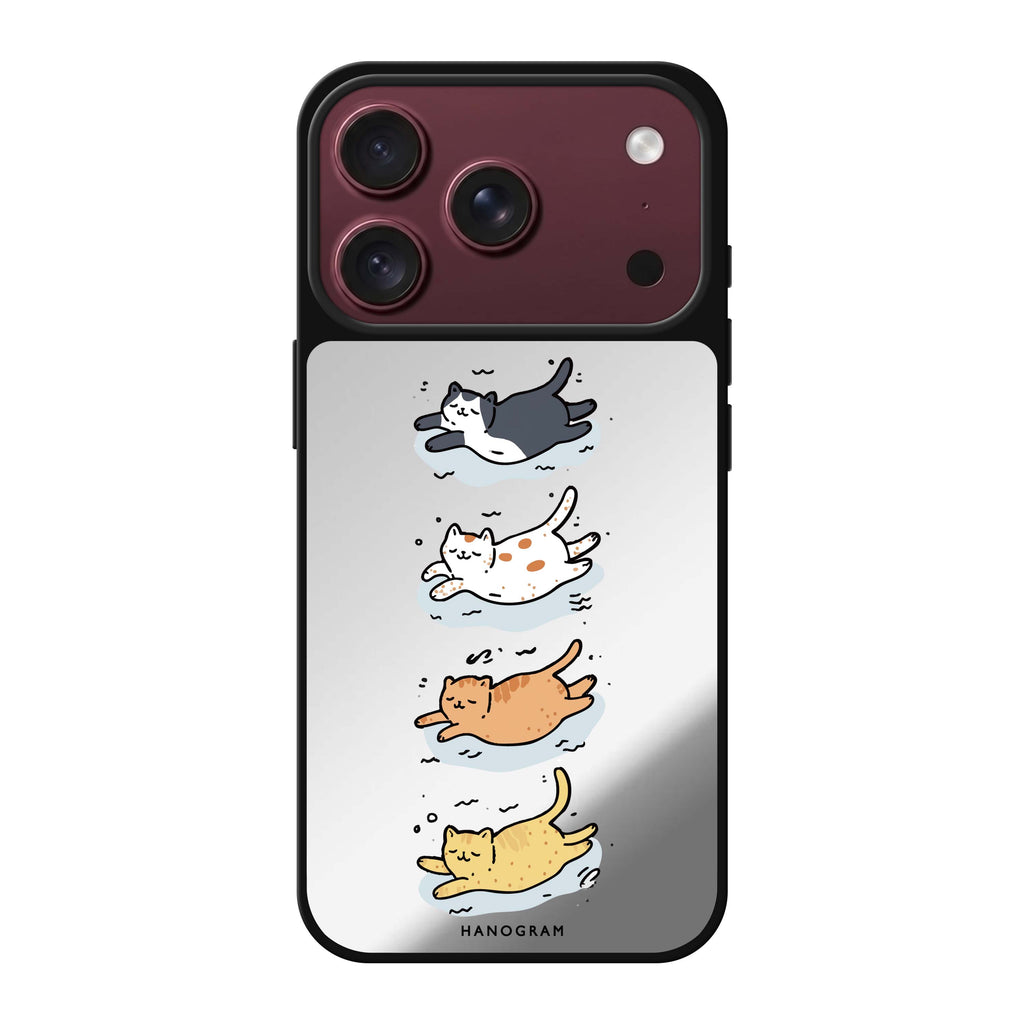 Drifting Kitties 鏡面手機殼