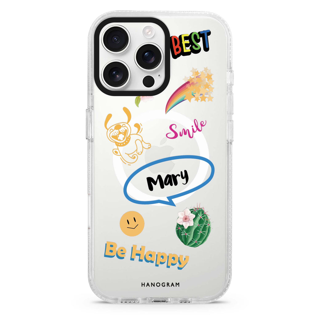 Positive Sticker Magsafe 兼容水晶透明保護殼