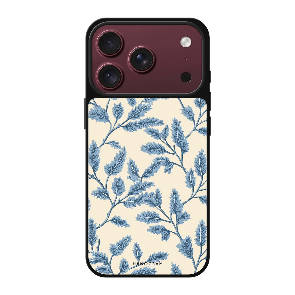 Blue Botanical 鏡面手機殼