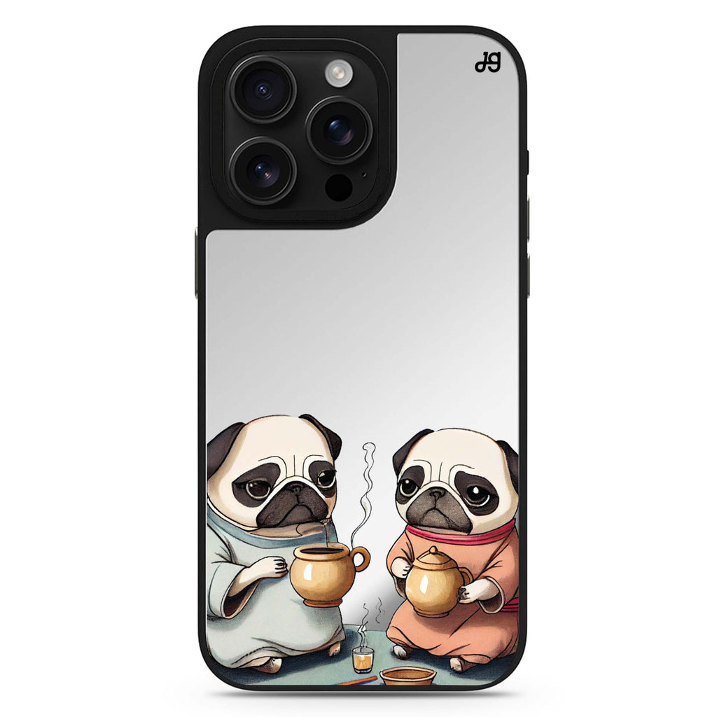 Pug Tea Time 鏡面手機殼