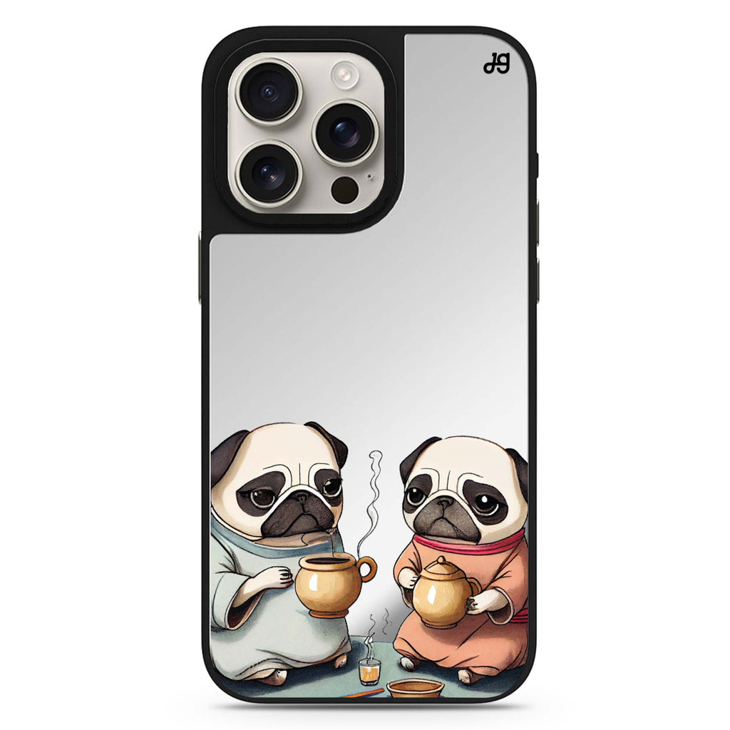 Pug Tea Time 鏡面手機殼
