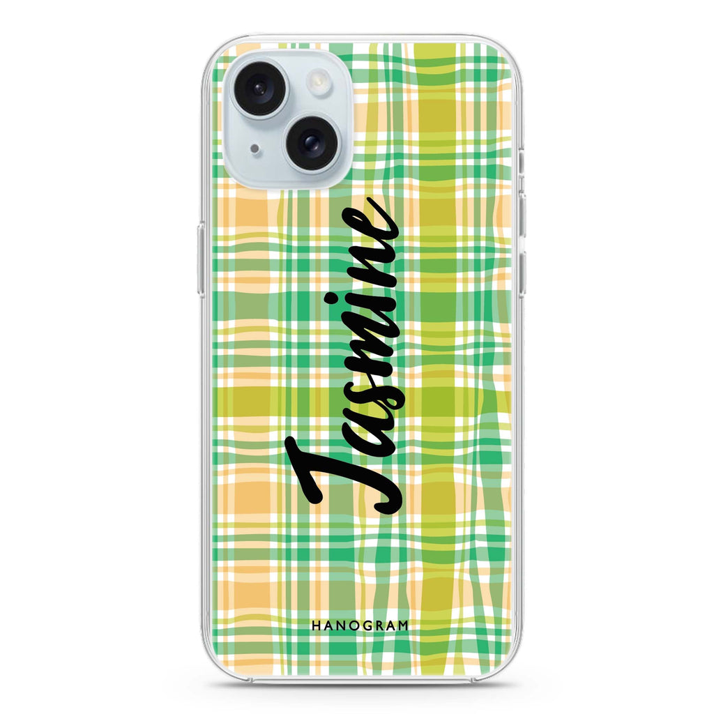 Plaid iPhone 15 水晶透明保護殼