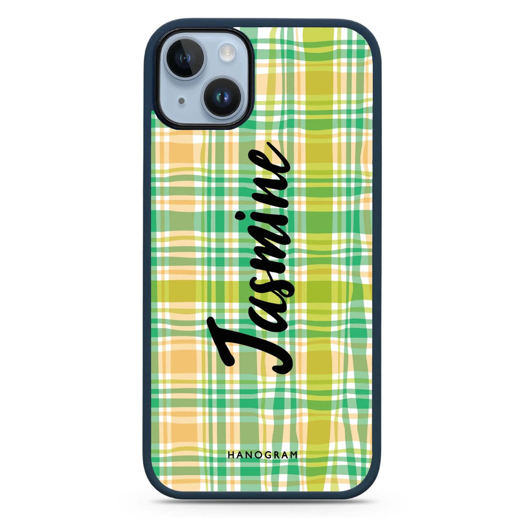 Plaid iPhone 15 Plus 防衝擊保護殼