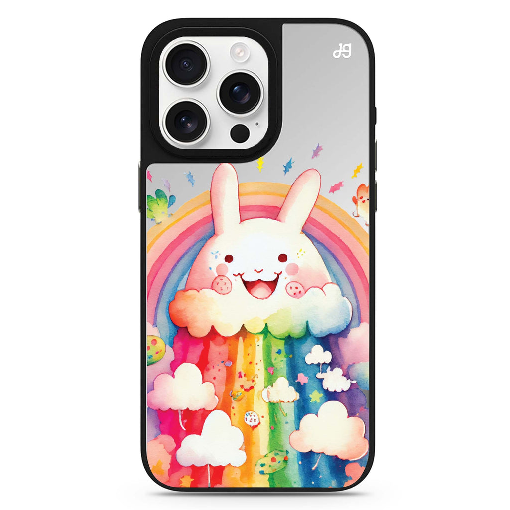 Rainbow Bunny 鏡面手機殼