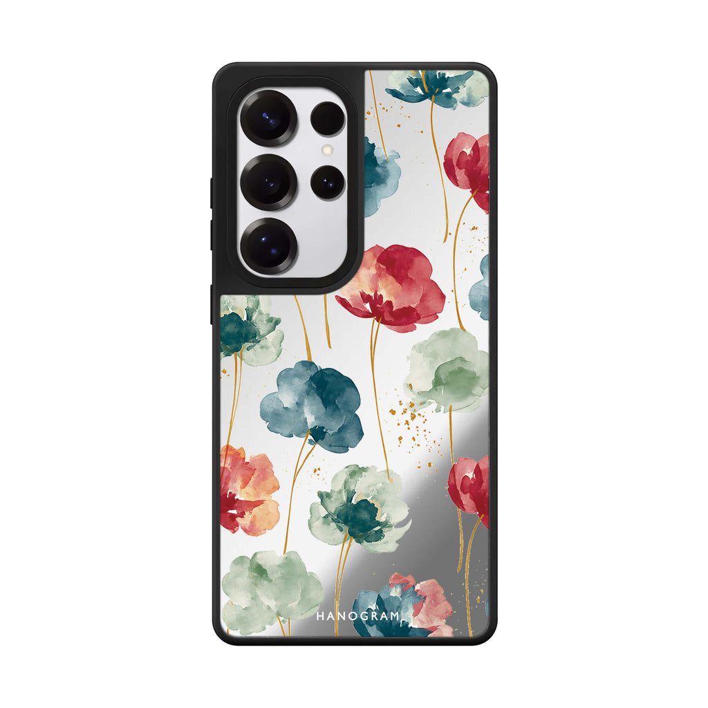 Jewel Petals on Golden Stems Samsung Galaxy 鏡面手機殼