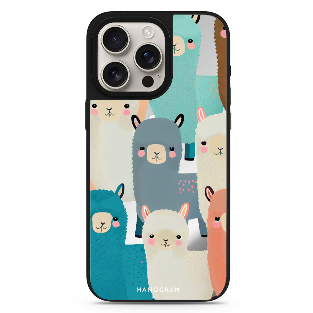 Cute Alpaca 鏡面手機殼