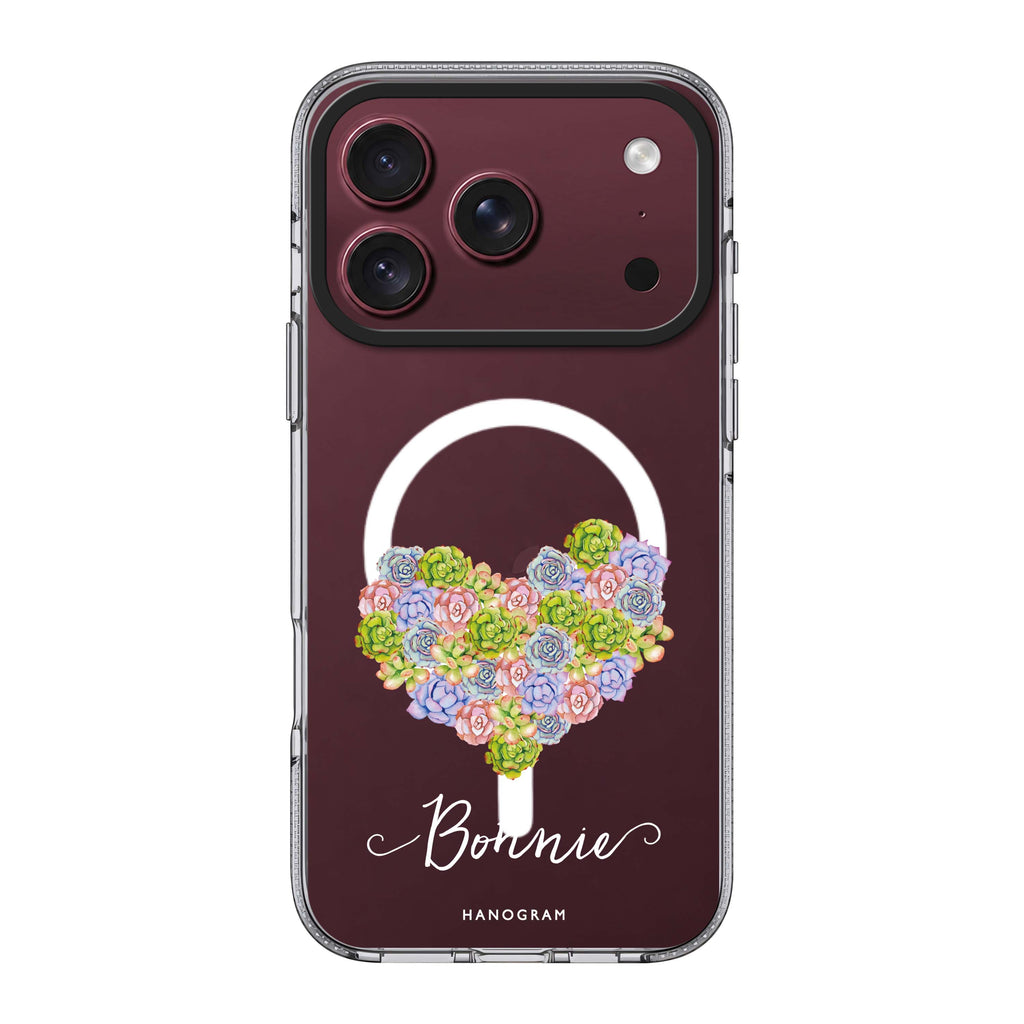 Floral Heart 水晶透明保護殼