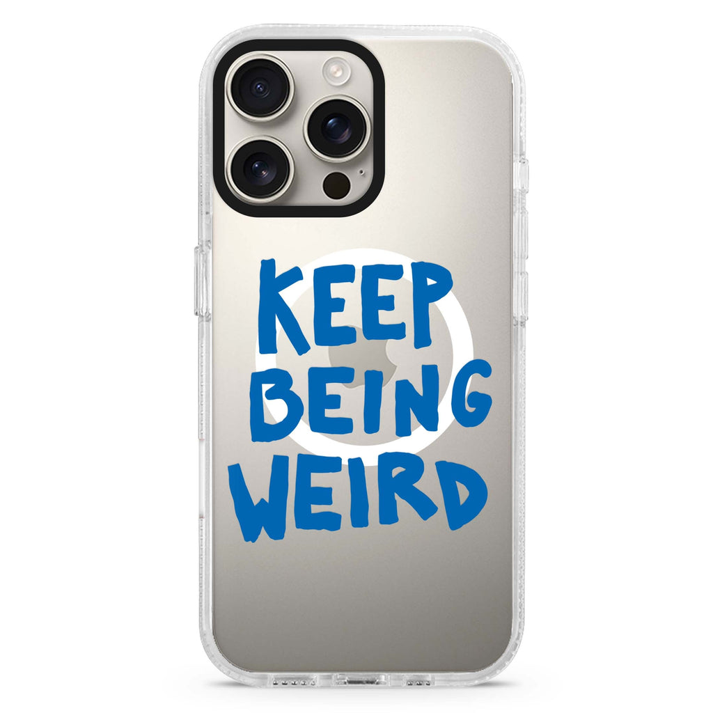 Keep Being Weird Magsafe 兼容水晶透明保護殼
