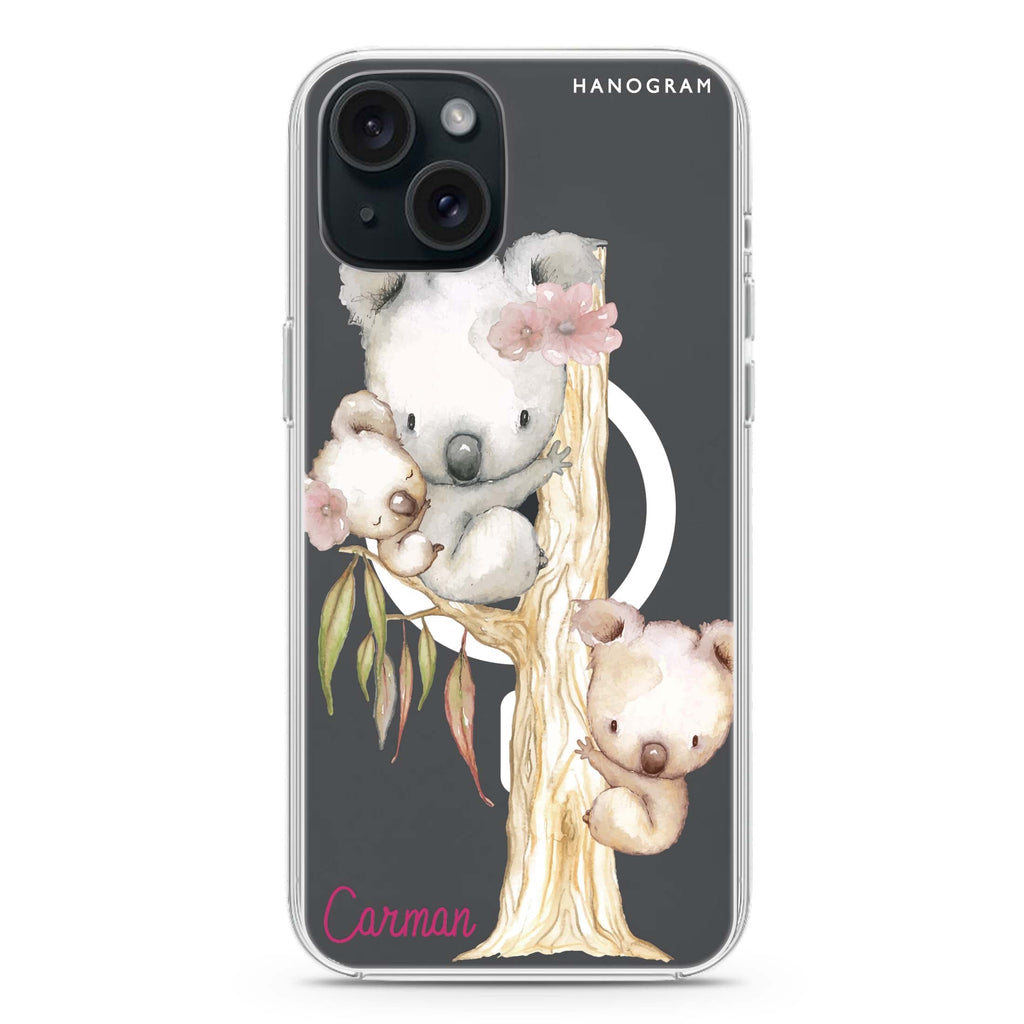 Koala iPhone 15 Plus Magsafe 兼容水晶透明保護殼