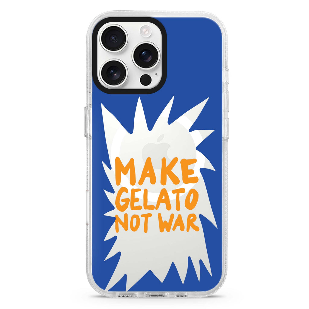 Make Gelato Not War Magsafe 兼容水晶透明保護殼