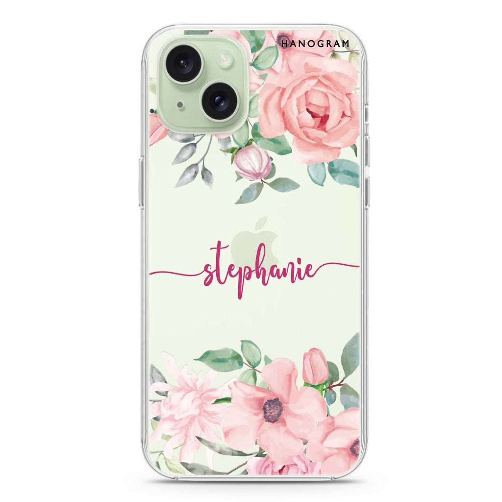 Forever Love Rose iPhone 15 水晶透明保護殼