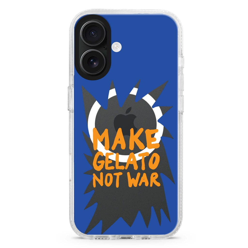 Make Gelato Not War Magsafe 兼容水晶透明保護殼