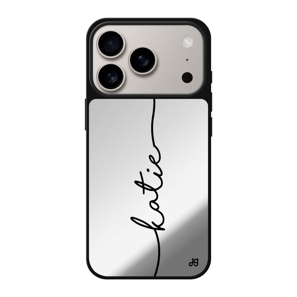 Vertical Handwritten 文字 iPhone 17 Pro Max 鏡面手機殼主圖