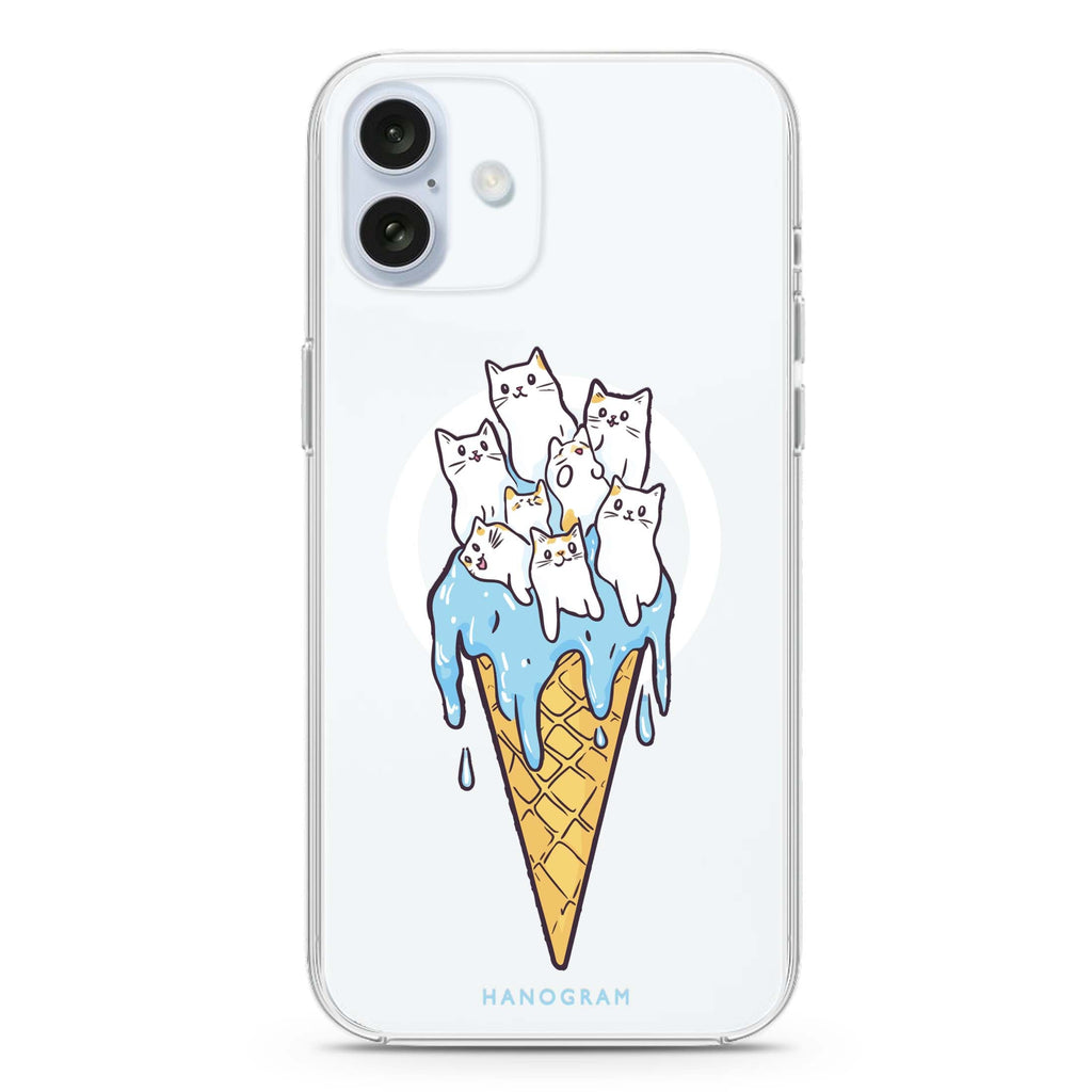 Meow Melt Magsafe 兼容水晶透明保護殼