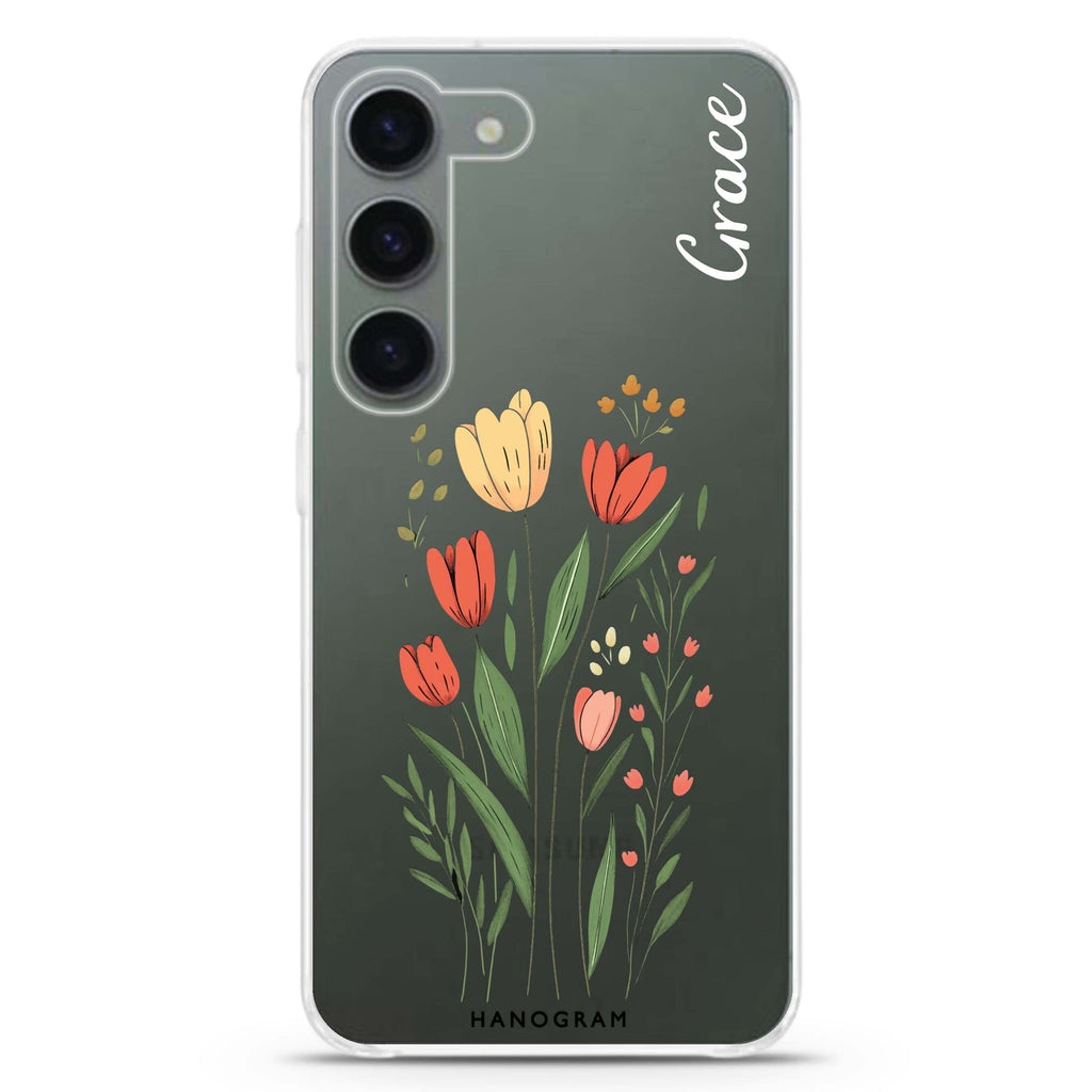 Tulip Cutouts Samsung Galaxy 水晶透明保護殼