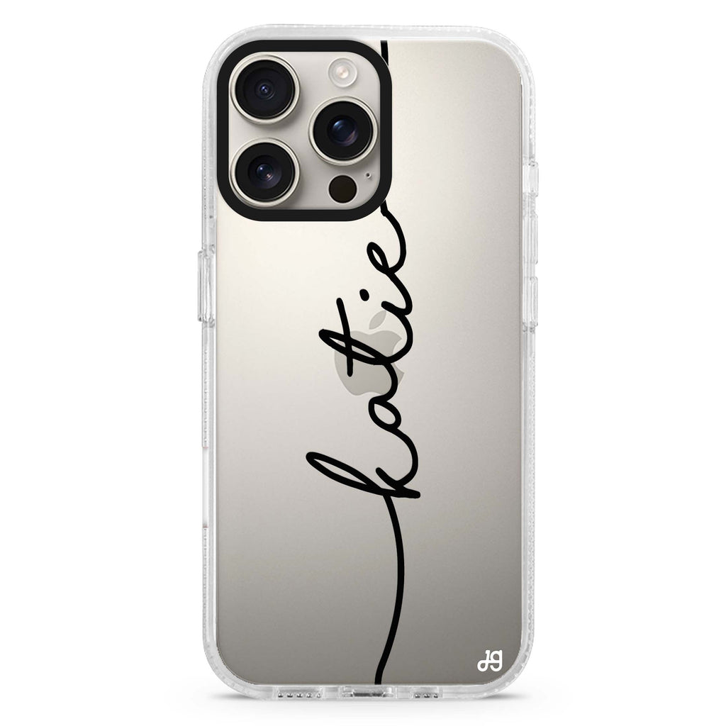 Vertical Handwritten iPhone 16 Pro & 16 Pro Max Case - Personalized and Stylish Protection