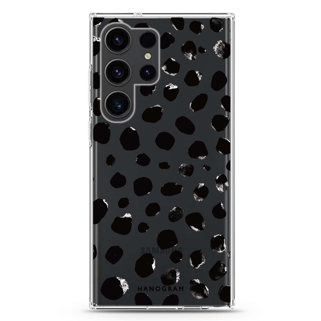 Classic Dalmatian Spots Samsung Galaxy Ultra 透明保護殼，適用 S26/S25/S24/S23 Ultra，圖1