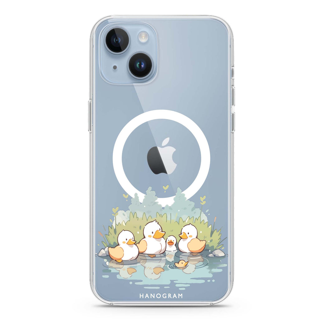 River Duck Delight iPhone 14 Magsafe 兼容水晶透明保護殼