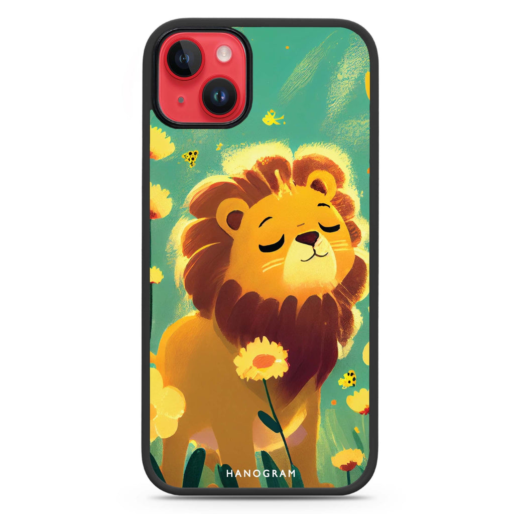 Lion in the garden iPhone 15 Plus 防衝擊保護殼