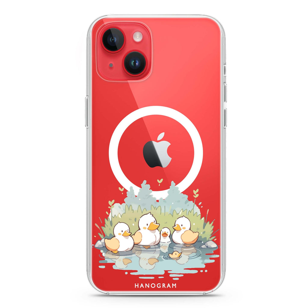 River Duck Delight iPhone 14 Plus Magsafe 兼容水晶透明保護殼