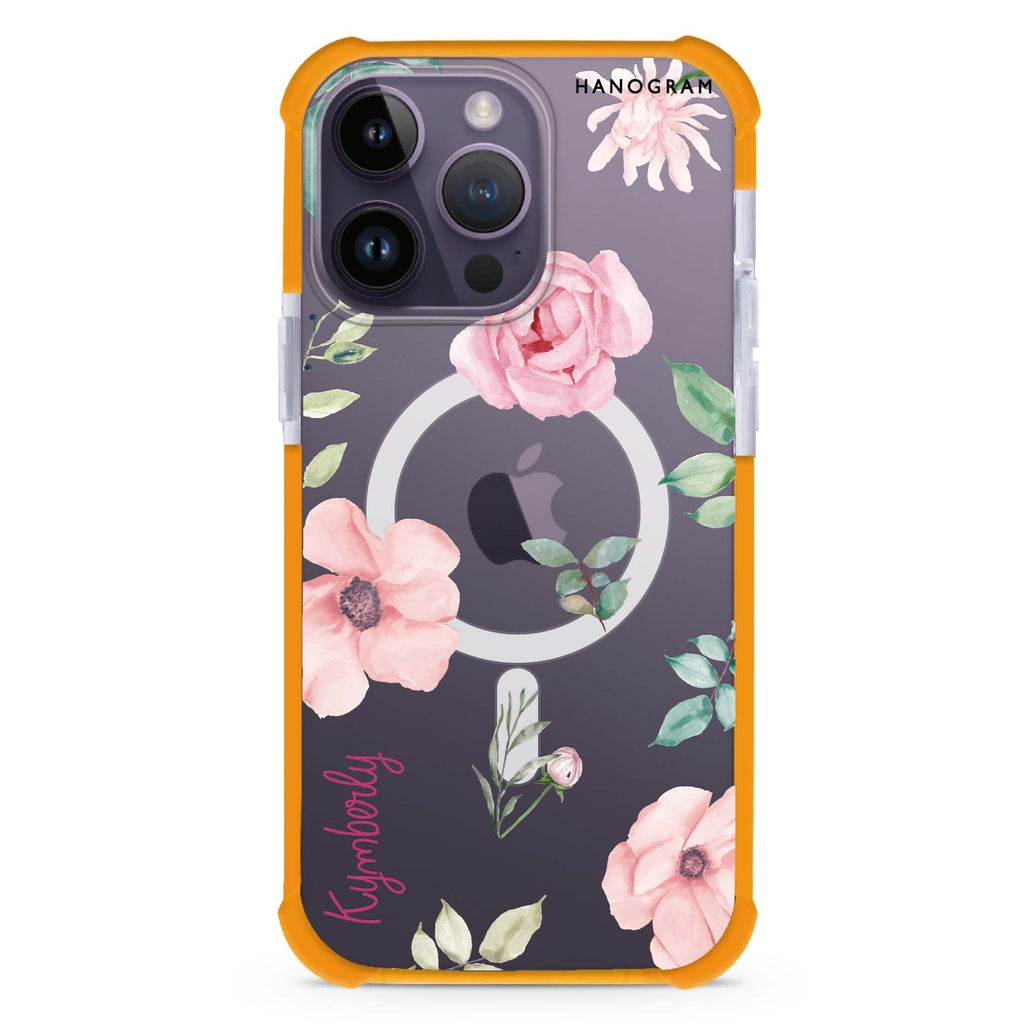 Rose Flower iPhone Magsafe 兼容超強防摔保護殼