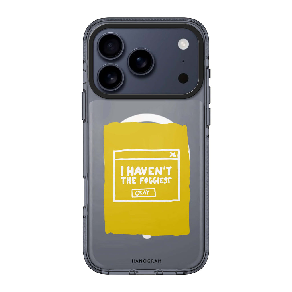 I Haven't the Foggiest iPhone 17 Pro Max MagSafe 水晶透明保護殼 文字設計設計 圖1