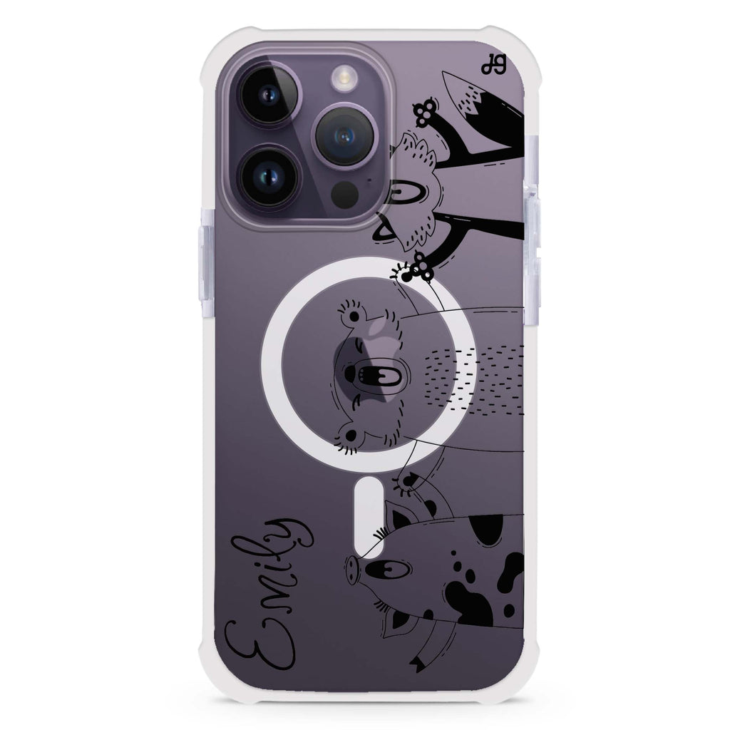 Funny Animals iPhone Magsafe 兼容超強防摔保護殼