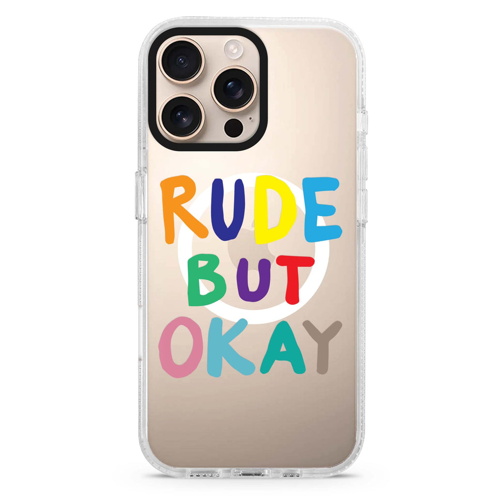 Rude but OKAY Magsafe 兼容水晶透明保護殼