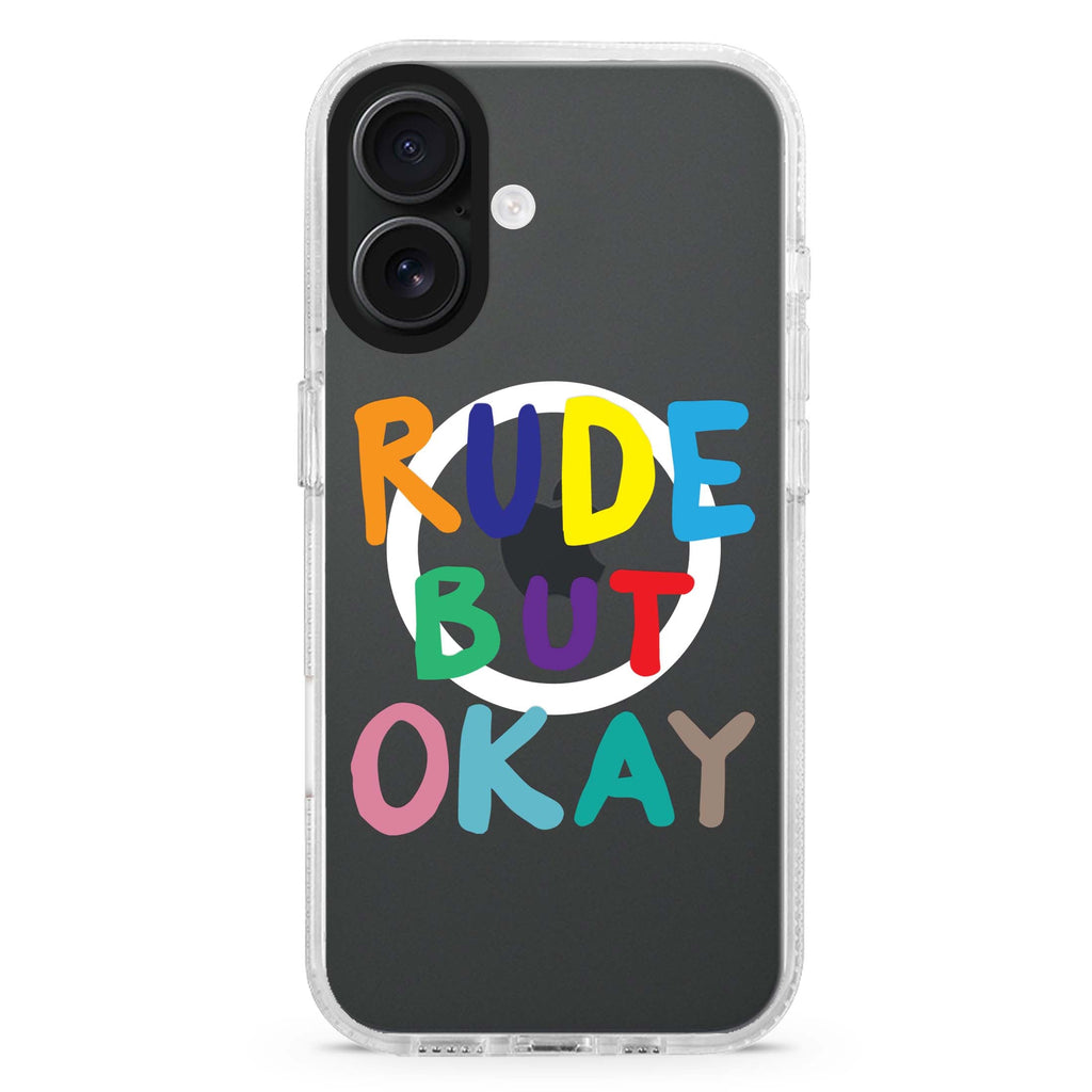 Rude but OKAY Magsafe 兼容水晶透明保護殼