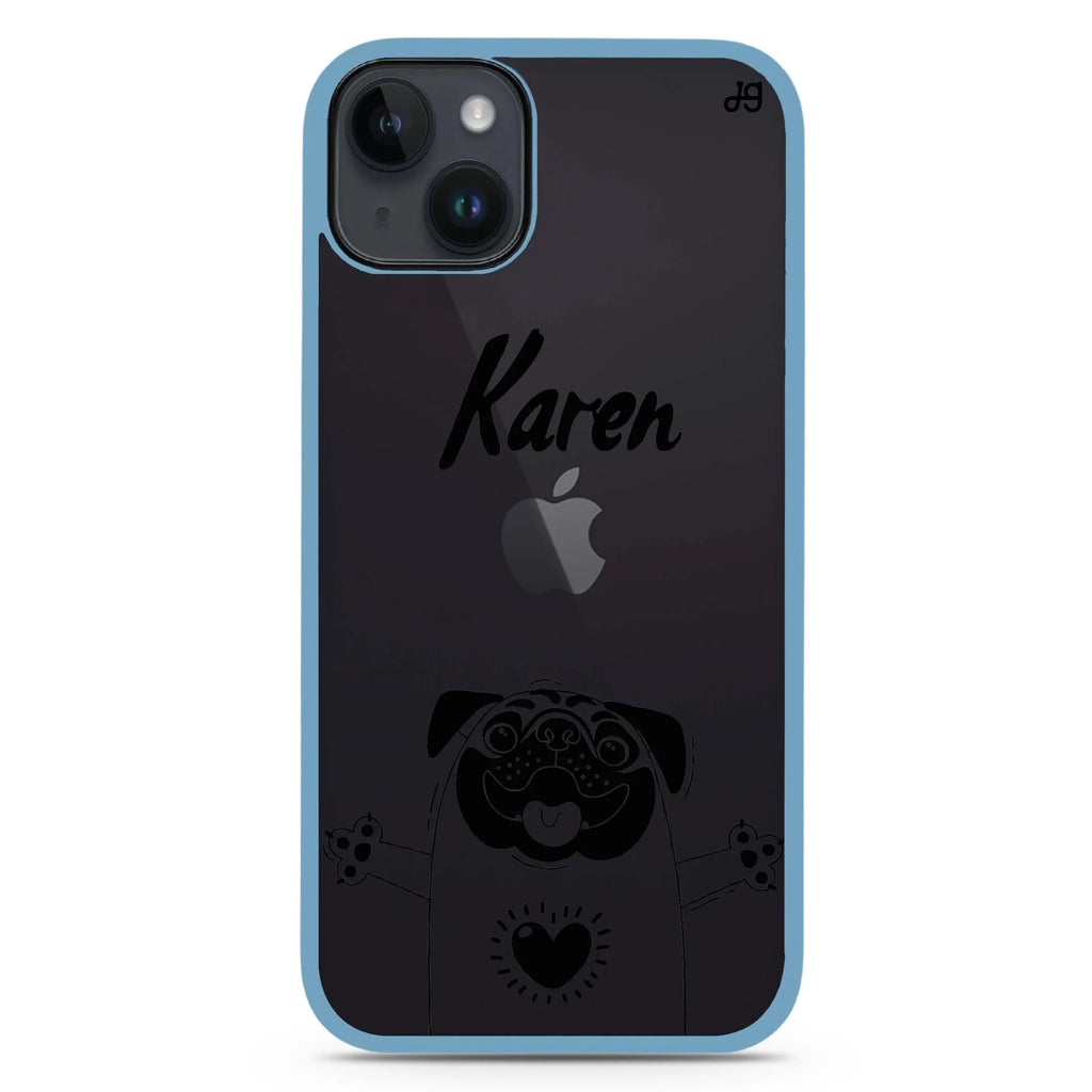 Lovely Pug iPhone 15 Plus 防衝擊保護殼