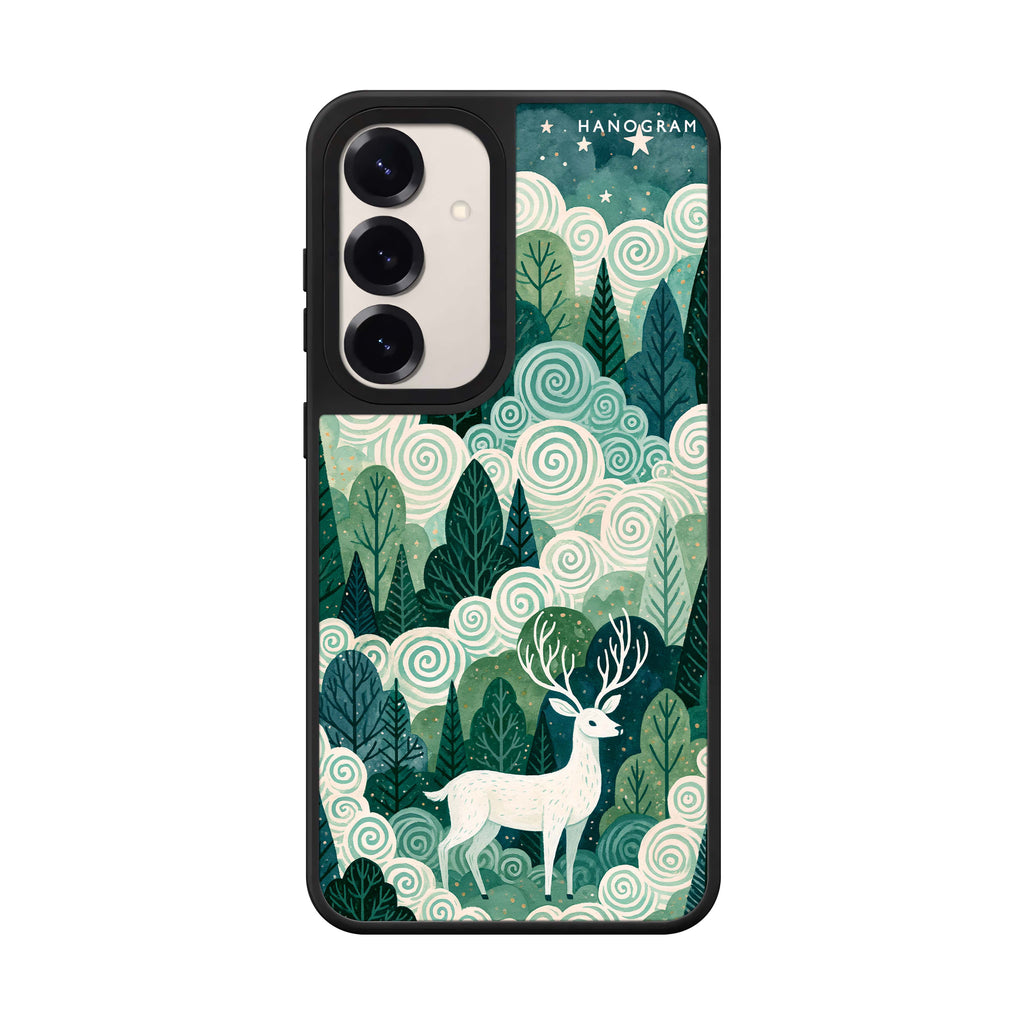 Spiralwood White Stag 鏡面手機殼