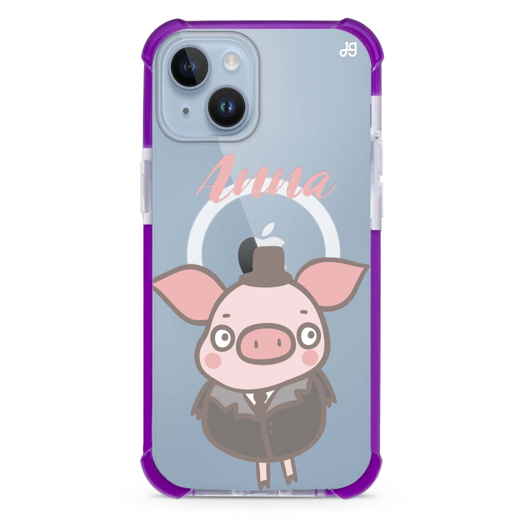 Funny Piggy iPhone 15 Plus Magsafe 兼容超強防摔保護殼