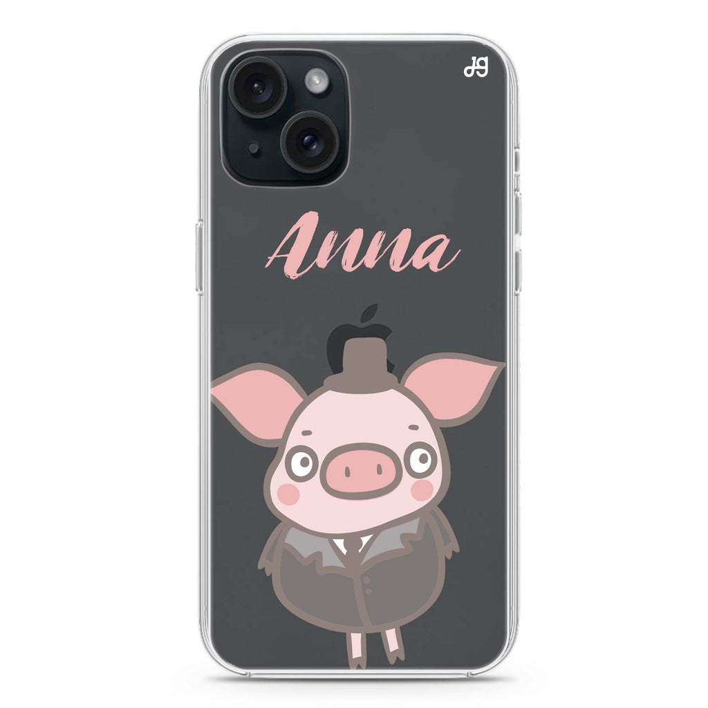 Funny Piggy iPhone 15 plus 水晶透明保護殼