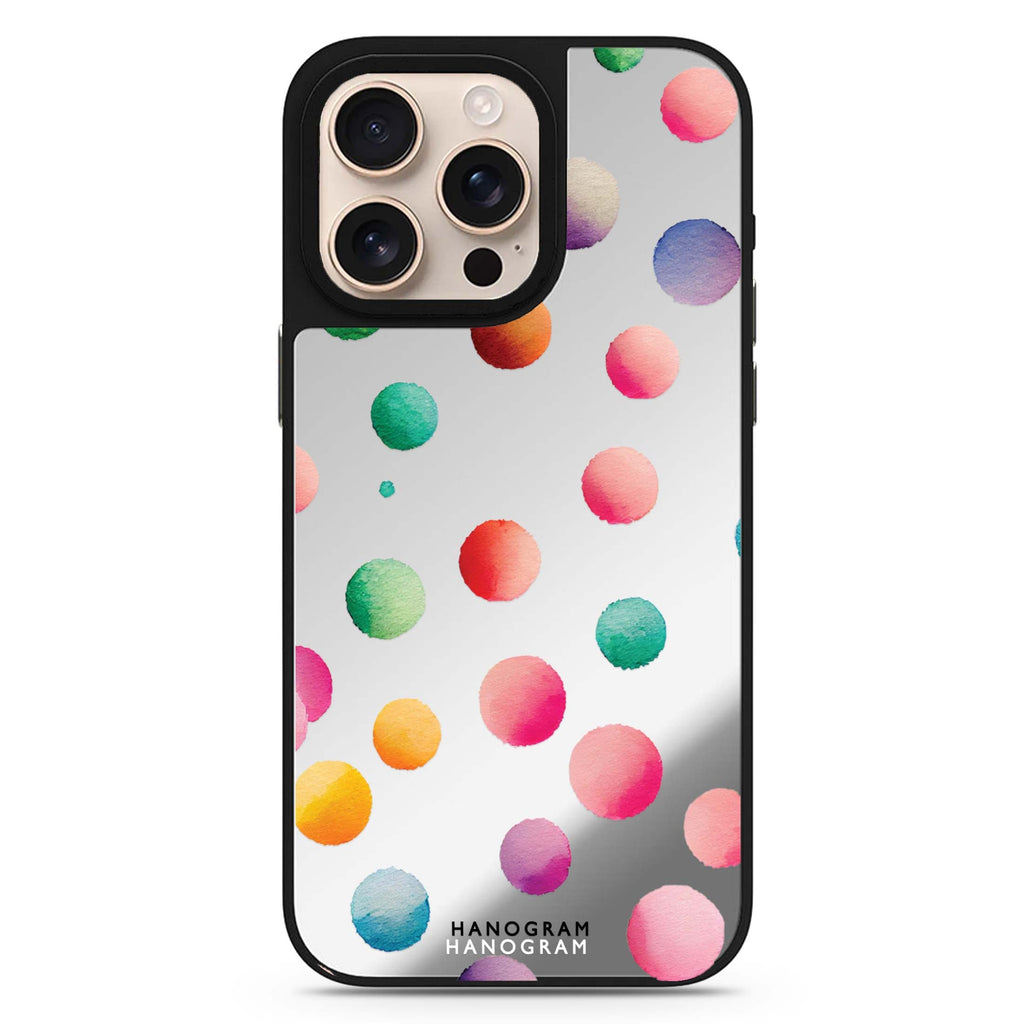 Watercolour Polka Dot 鏡面手機殼