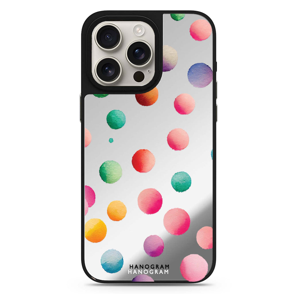Watercolour Polka Dot 鏡面手機殼