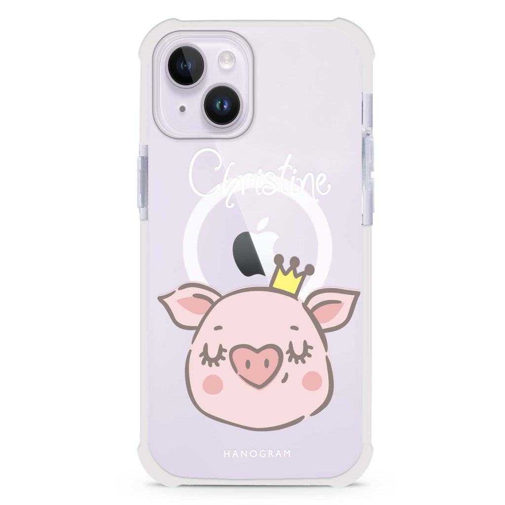 Piggy Queen iPhone 15 Plus Magsafe 兼容超強防摔保護殼